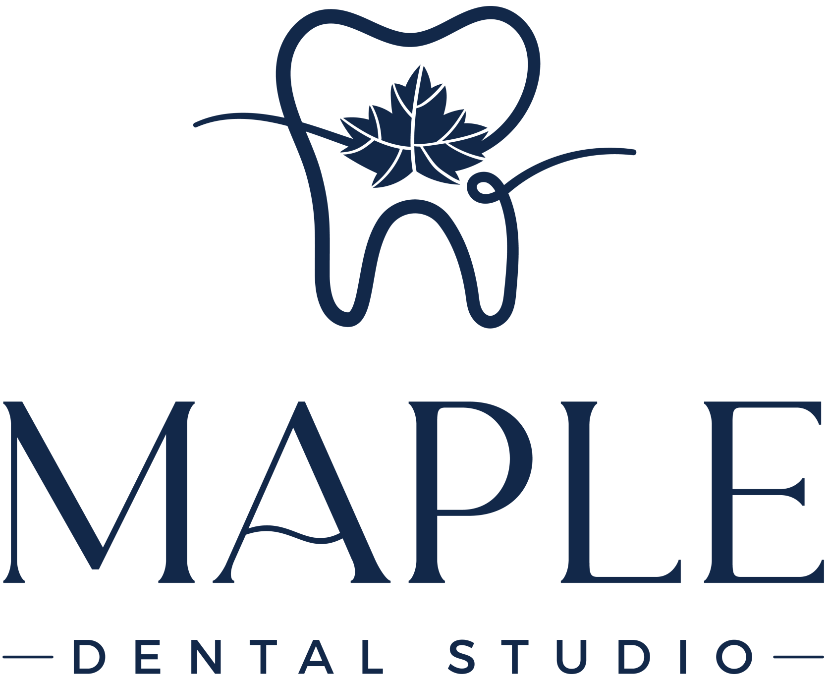 LOGOTIPO - MAPLE DENTAL STUDIO - AZUL